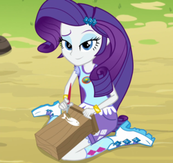 Size: 1263x1192 | Tagged: safe, screencap, rarity, fish, equestria girls, g4, my little pony equestria girls: legend of everfree, boots, bracelet, cropped, female, jewelry, solo