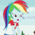 Size: 720x720 | Tagged: safe, screencap, rainbow dash, equestria girls, g4, my little pony equestria girls: legend of everfree, animated, cropped, dough-kneading, female, frown, gif, lidded eyes, loop, open mouth, out of context, solo