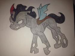 Size: 400x300 | Tagged: safe, oc, oc only, oc:prince connor, changeling, changeling oc, solo, traditional art