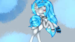 Size: 2560x1440 | Tagged: safe, artist:crazysurprise, oc, oc only, oc:moonbeam, alicorn, pony, female, mare, rearing, solo