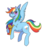 Size: 650x615 | Tagged: safe, artist:denkis, rainbow dash, pony, g4, female, flying, present, simple background, solo, transparent background