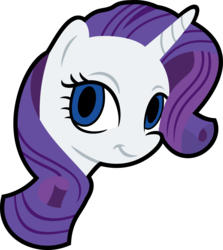 Size: 2675x3000 | Tagged: safe, artist:slb94, rarity, pony, g4, the gift of the maud pie, bust, cute, female, high res, simple background, solo, transparent background, vector