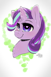 Size: 853x1280 | Tagged: safe, artist:northernsprint, starlight glimmer, pony, g4, bust, female, portrait, solo