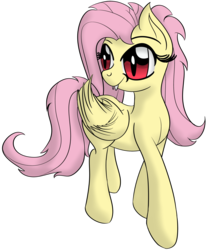 Size: 2093x2500 | Tagged: safe, artist:datapony, fluttershy, bat pony, pony, g4, female, flutterbat, high res, race swap, simple background, solo, transparent background