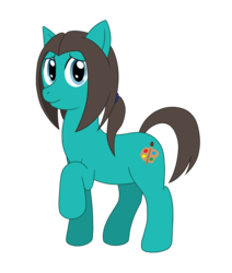 Size: 1863x2198 | Tagged: safe, artist:steelph, oc, oc only, oc:artist, earth pony, pony, 2017 community collab, derpibooru community collaboration, bashful, cute, looking at you, male, raised hoof, simple background, smiling, solo, stallion, transparent background