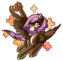 Size: 1652x1616 | Tagged: safe, artist:beardie, oc, oc only, oc:riley, pegasus, pony, commission, floral head wreath, flower, simple background, solo, transparent background, wing hands