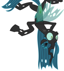 Size: 3547x3900 | Tagged: safe, artist:sketchmcreations, queen chrysalis, changeling, changeling queen, g4, to where and back again, creepy, female, high res, queen twistalis, simple background, smiling, solo, transparent background, vector, you know for kids