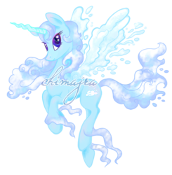 Size: 600x613 | Tagged: safe, artist:chimajra, oc, oc only, oc:cloudgaze, cloud pony, original species, female, mare, simple background, solo, transparent background