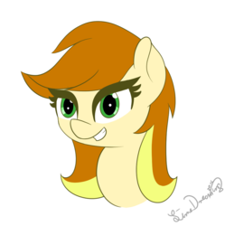 Size: 971x974 | Tagged: safe, artist:limedreaming, oc, oc only, oc:vanilla sun, pony, bust, female, mare, portrait, simple background, solo, transparent background