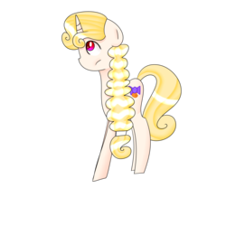 Size: 2500x2500 | Tagged: safe, anonymous artist, oc, oc only, oc:que, pony, unicorn, braid, colored pupils, female, high res, mare, simple background, solo, transparent background