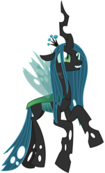 Size: 2322x3856 | Tagged: safe, artist:sketchmcreations, queen chrysalis, changeling, changeling queen, g4, crown, evil smile, female, flying, grin, high res, jewelry, regalia, simple background, smiling, solo, transparent background, vector