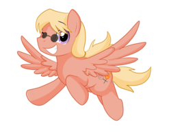 Size: 2128x1679 | Tagged: safe, artist:pridark, oc, oc only, oc:gusty glow, pegasus, pony, cute, flying, glasses, happy, male, simple background, smiling, solo, stallion, transparent background
