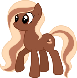 Size: 6342x6438 | Tagged: safe, artist:chimajra, oc, oc only, oc:coffee ice cream, earth pony, pony, absurd resolution, female, mare, raised hoof, simple background, smiling, solo, transparent background, vector