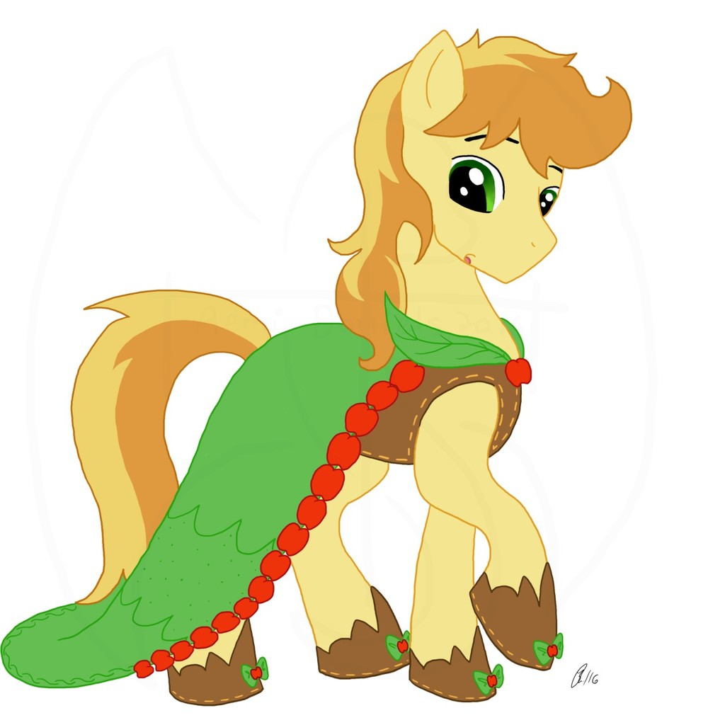 Safe Artist Aemi Braeburn Pony Crossdressing Pretty Solo Derpibooru