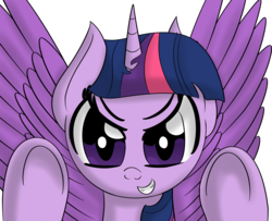 Size: 2500x2032 | Tagged: safe, artist:datapony, twilight sparkle, alicorn, pony, g4, female, high res, simple background, solo, spread wings, transparent background, twilight sparkle (alicorn), underhoof