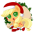 Size: 600x600 | Tagged: safe, artist:exceru-karina, applejack, earth pony, pony, g4, chibi, christmas, cute, female, freckles, hat, hnnng, holiday, jackabetes, looking at you, no pupils, open mouth, santa hat, simple background, smiling, solo, transparent background