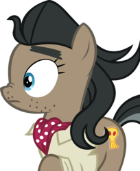Size: 10141x12451 | Tagged: safe, artist:cyanlightning, doctor caballeron, rouge ruby, pony, g4, stranger than fan fiction, .svg available, absurd resolution, clothes, cosplay, costume, female, mare, scarf, simple background, solo, transparent background, vector
