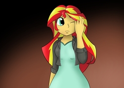 Size: 1052x744 | Tagged: safe, artist:garammasara, sunset shimmer, equestria girls, g4, female, solo