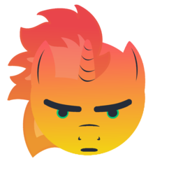 Size: 1500x1550 | Tagged: safe, artist:the barbaric brony, oc, oc only, oc:ember flare, pony, unicorn, angry, ears, emoji, face, facebook, facebook reactions, green eyes, horn, male, meme, parody, reaction, simple background, solo, stallion, transparent background
