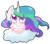 Size: 1513x1335 | Tagged: safe, artist:cloureed, princess celestia, pony, g4, chest fluff, chibi, cloud, cute, cutelestia, female, fluffy, mare, simple background, solo, starry eyes, transparent background, wingding eyes