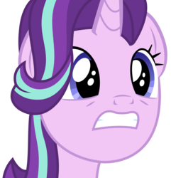 Size: 3247x3375 | Tagged: safe, artist:sketchmcreations, starlight glimmer, pony, g4, to where and back again, desperate, female, gritted teeth, high res, simple background, solo, transparent background, vector