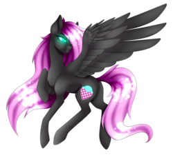 Size: 2415x2297 | Tagged: safe, artist:minelvi, oc, oc only, oc:cream cloud, pegasus, pony, eyelashes, female, glowing eyes, high res, looking back, mare, pegasus oc, simple background, solo, transparent background, wings