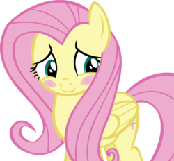 Size: 11609x10768 | Tagged: safe, artist:cyanlightning, fluttershy, pony, g4, scare master, .svg available, absurd resolution, blushing, cute, daaaaaaaaaaaw, female, shyabetes, simple background, solo, transparent background, vector