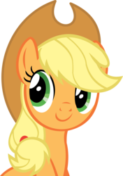 Size: 9355x13297 | Tagged: safe, artist:cyanlightning, applejack, earth pony, pony, g4, scare master, .svg available, absurd resolution, bust, cute, female, hat, jackabetes, simple background, solo, transparent background, vector
