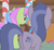 Size: 532x490 | Tagged: safe, screencap, merry may, minuette, sea swirl, seafoam, pony, g4, griffon the brush off, butt, cropped, female, mare, plot, seabutt