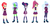 Size: 1357x647 | Tagged: safe, indigo zap, lemon zest, sci-twi, sour sweet, sugarcoat, twilight sparkle, equestria girls, g4, my little pony equestria girls: friendship games, blue, clothes, crystal prep academy uniform, glasses, green, headphones, purple, red, school uniform, skirt, yellow