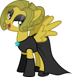 Size: 2812x2992 | Tagged: safe, artist:topas-art, oc, oc only, oc:escuda, pegasus, pony, clothes, dress, female, high res, mare, simple background, solo, transparent background