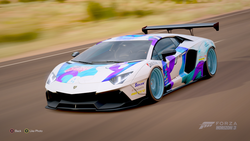 Size: 1920x1080 | Tagged: safe, rarity, g4, car, forza horizon 3, lamborghini, lamborghini aventador