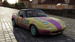 Size: 1920x1080 | Tagged: safe, fluttershy, g4, car, forza motorsport 6, mazda, mazda mx5