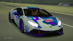 Size: 1920x1080 | Tagged: safe, rarity, g4, car, forza horizon 3, lamborghini, lamborghini huracan