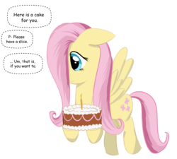 Size: 2000x1800 | Tagged: safe, artist:yinglung, fluttershy, pony, g4, cake, female, food, simple background, solo, transparent background