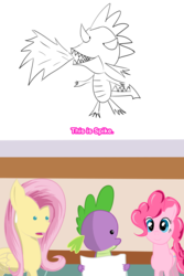 Size: 2000x3000 | Tagged: safe, artist:yinglung, fluttershy, pinkie pie, spike, g4, high res, lucky star, spoik