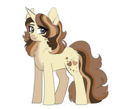 Size: 3500x3000 | Tagged: safe, artist:scarletskitty12, oc, oc only, pony, unicorn, high res, next generation, offspring, parent:cinnamon chai, parent:donut joe, smiling, solo