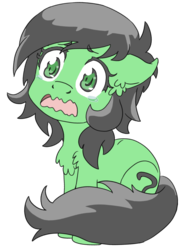 Size: 738x972 | Tagged: safe, artist:lockhe4rt, oc, oc only, oc:filly anon, earth pony, pony, chest fluff, crying, cute, ear fluff, female, filly, floppy ears, sad, simple background, sitting, solo, teary eyes, transparent background, wavy mouth