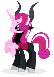 Size: 559x787 | Tagged: safe, artist:unoriginai, oc, oc only, centaur, hybrid, interspecies offspring, offspring, parent:lord tirek, parent:princess cadance, parents:tirekdance, simple background, solo, transparent background