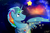 Size: 1280x839 | Tagged: safe, artist:rutkotka, oc, oc only, oc:starlight, alicorn, pony, clothes, ear fluff, male, rainbow hair, solo, stallion, stars