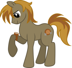 Size: 5892x5556 | Tagged: safe, artist:chimajra, oc, oc only, oc:copper compass, earth pony, pony, absurd resolution, male, simple background, solo, stallion, transparent background, watch, wristwatch
