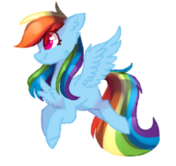 Size: 1621x1537 | Tagged: safe, artist:huirou, rainbow dash, pony, g4, chest fluff, cute, female, simple background, solo, transparent background