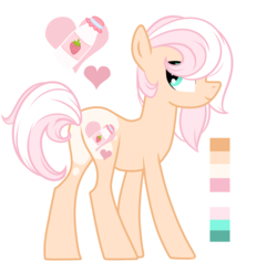 Size: 1218x1197 | Tagged: safe, artist:elskafox, oc, oc only, oc:strawberry shake, pony, reference sheet, solo