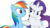 Size: 15008x8384 | Tagged: safe, artist:cyanlightning, rainbow dash, rarity, g4, my little pony: friendship is magic, scare master, absurd resolution, rarity is not amused, simple background, transparent background, unamused, vector