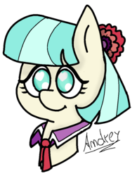 Size: 765x982 | Tagged: safe, artist:stargamer8, coco pommel, pony, g4, cocobetes, cute, female, necktie, simple background, solo, transparent background