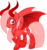 Size: 1800x1897 | Tagged: safe, artist:arifproject, artist:monochromacat, edit, oc, oc only, oc:downvote, demon, demon pony, pony, succubus, derpibooru, g4, derpibooru ponified, fangs, horns, meta, ponified, simple background, solo, transparent background, vector