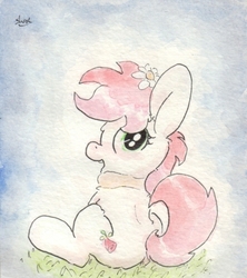 Size: 688x775 | Tagged: safe, artist:slightlyshade, roseluck, pony, g4, female, solo, traditional art