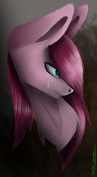 Size: 1024x1872 | Tagged: safe, artist:littlekissette, pinkie pie, earth pony, pony, g4, crying, female, pinkamena diane pie, solo