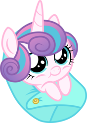 Size: 3001x4274 | Tagged: safe, artist:cloudy glow, princess flurry heart, alicorn, pony, g4, the times they are a changeling, :t, baby blanket, cuddly, cute, cuteness overload, cutest pony alive, cutest pony ever, daaaaaaaaaaaw, female, flurrybetes, high res, hnnng, looking at you, safety pin, simple background, smiling, snug, solo, swaddling, transparent background, vector, weapons-grade cute