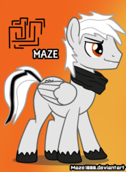 Size: 766x1042 | Tagged: safe, artist:maze1000, oc, oc only, pegasus, pony, solo